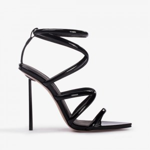 Black Le Silla BELLA SANDAL 120 mm | USA_LS13025