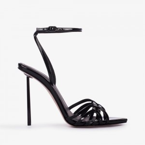 Black Le Silla BELLA SANDAL 120 mm | USA_LS57663