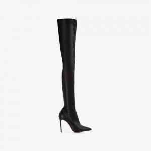 Black Le Silla EVA THIGH-HIGH BOOT 100 mm | USA_LS63766