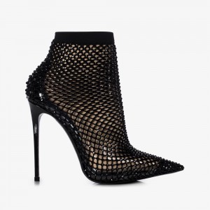 Black Le Silla GILDA ANKLE BOOT 120 mm | USA_LS60816