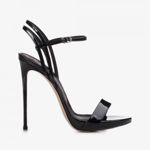 Black Le Silla GWEN SANDAL 120 mm | USA_LS54185