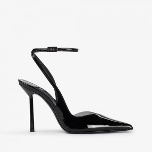 Black Le Silla VIVIENNE SLINGBACK 100 mm | USA_LS66607