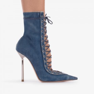 Blue Le Silla COLETTE ANKLE BOOT 120 mm | USA_LS55804