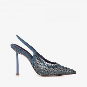 Blue Le Silla GILDA SLINGBACK 100 mm | USA_LS55135