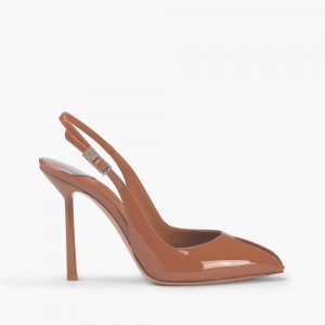 Brown Le Silla CLIVAGE SLINGBACK 100 mm | USA_LS12523