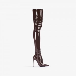 Brown Le Silla EVA THIGH-HIGH BOOT 120 mm | USA_LS39869