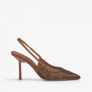 Brown Le Silla GILDA SLINGBACK 80 mm | USA_LS77966