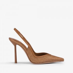 Brown Le Silla VIVIENNE SLINGBACK 100 mm | USA_LS59475