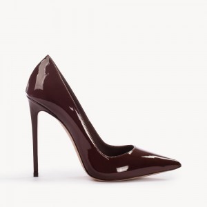 Dark Chocolate Brown Le Silla EVA PUMP 120 mm | USA_LS92373