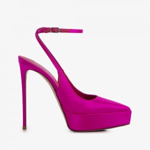 Fuchsia Le Silla UMA SLINGBACK 140 mm | USA_LS81541