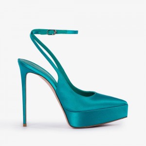 Green Le Silla UMA SLINGBACK 140 mm | USA_LS49481