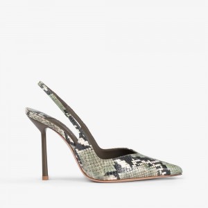 Green Le Silla VIVIENNE SLINGBACK 100 mm | USA_LS74946