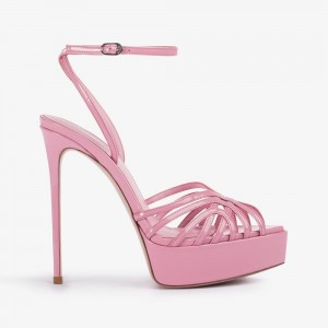 Pink Le Silla EMBRACE SANDAL 140 mm | USA_LS27257