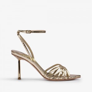 Platinum Metal Le Silla BELLA SANDAL 80 mm | USA_LS82093