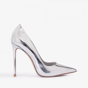 Silver Metal Le Silla EVA PUMP 120 mm | USA_LS20179