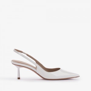 White Le Silla BELLA SLINGBACK 60 mm | USA_LS28979