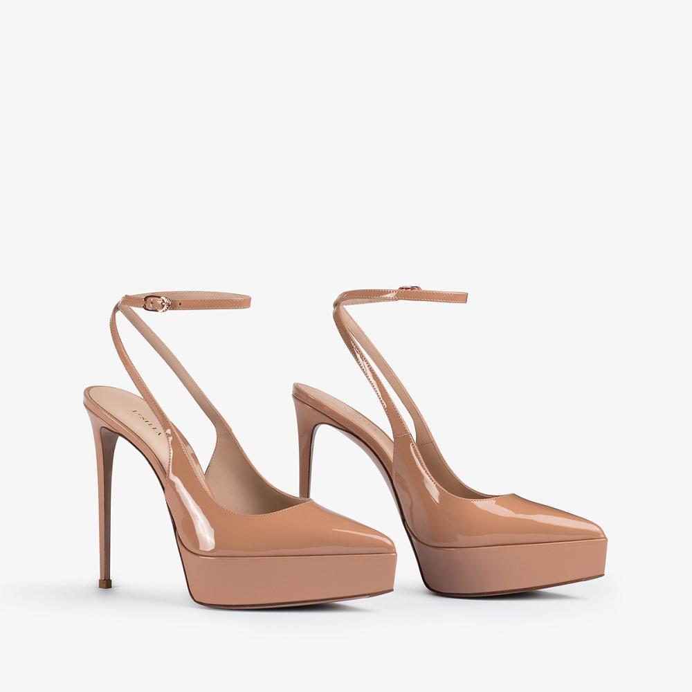 Beige Le Silla UMA SLINGBACK 140 mm | USA_LS75281