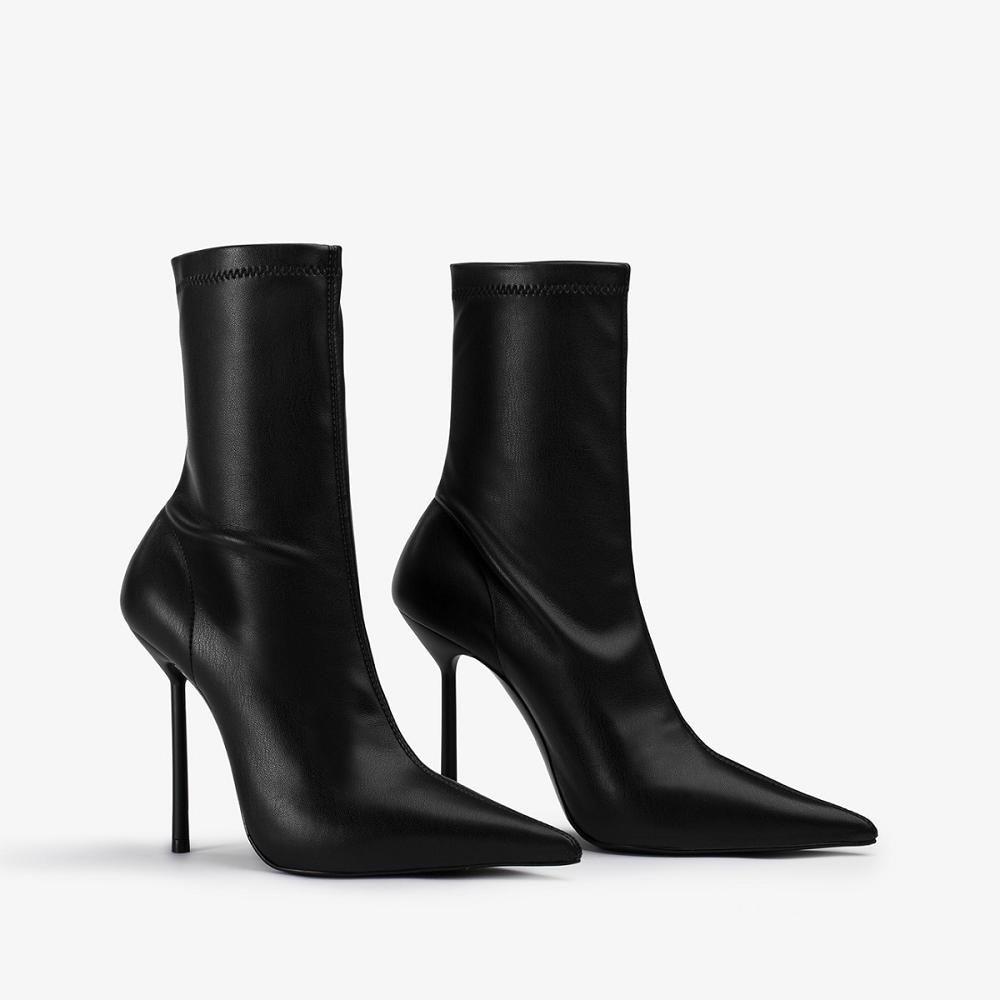 Black Le Silla BELLA ANKLE BOOT 120 mm | USA_LS24390