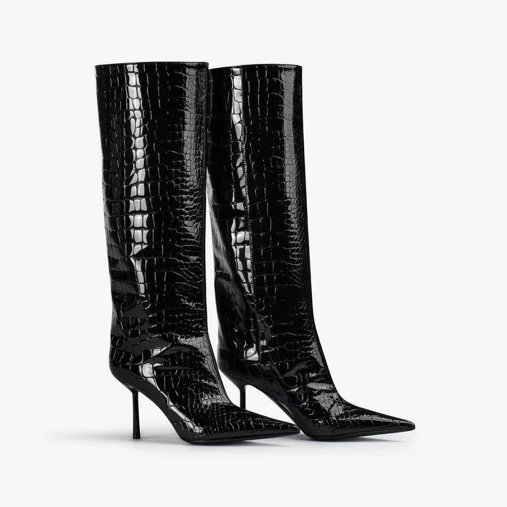 Black Le Silla BELLA BOOT 80 mm | USA_LS80993