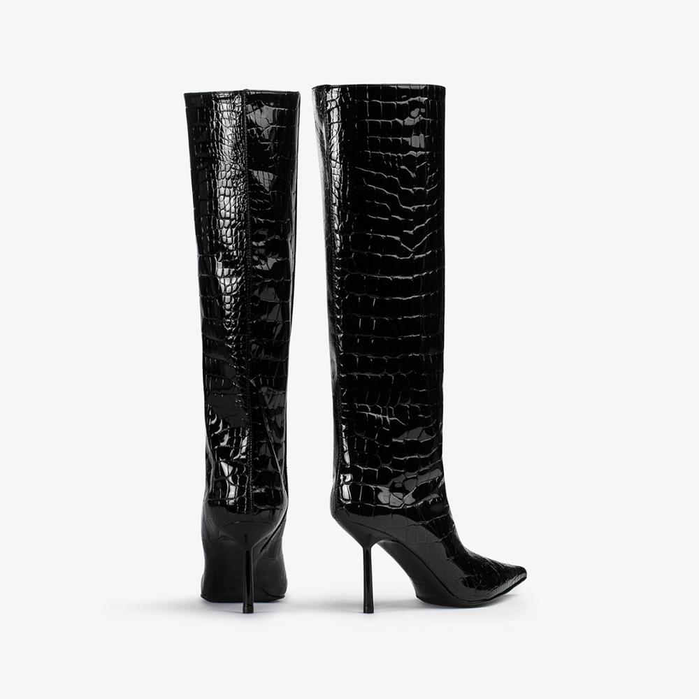 Black Le Silla BELLA BOOT 80 mm | USA_LS80993