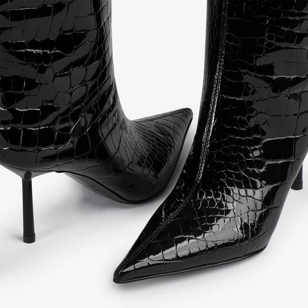 Black Le Silla BELLA BOOT 80 mm | USA_LS80993