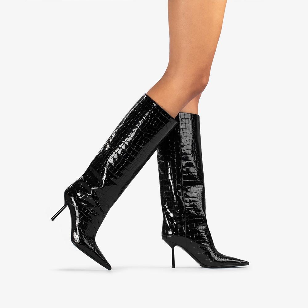 Black Le Silla BELLA BOOT 80 mm | USA_LS80993