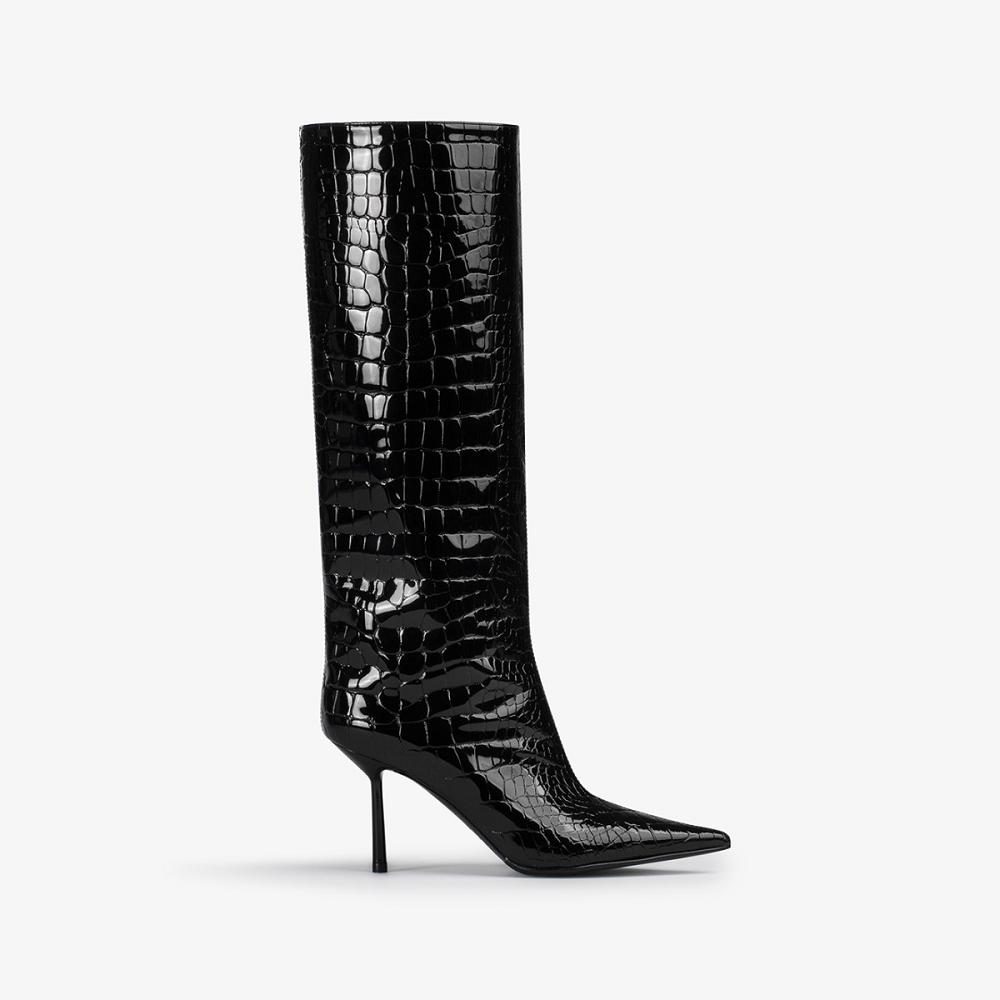 Black Le Silla BELLA BOOT 80 mm | USA_LS80993