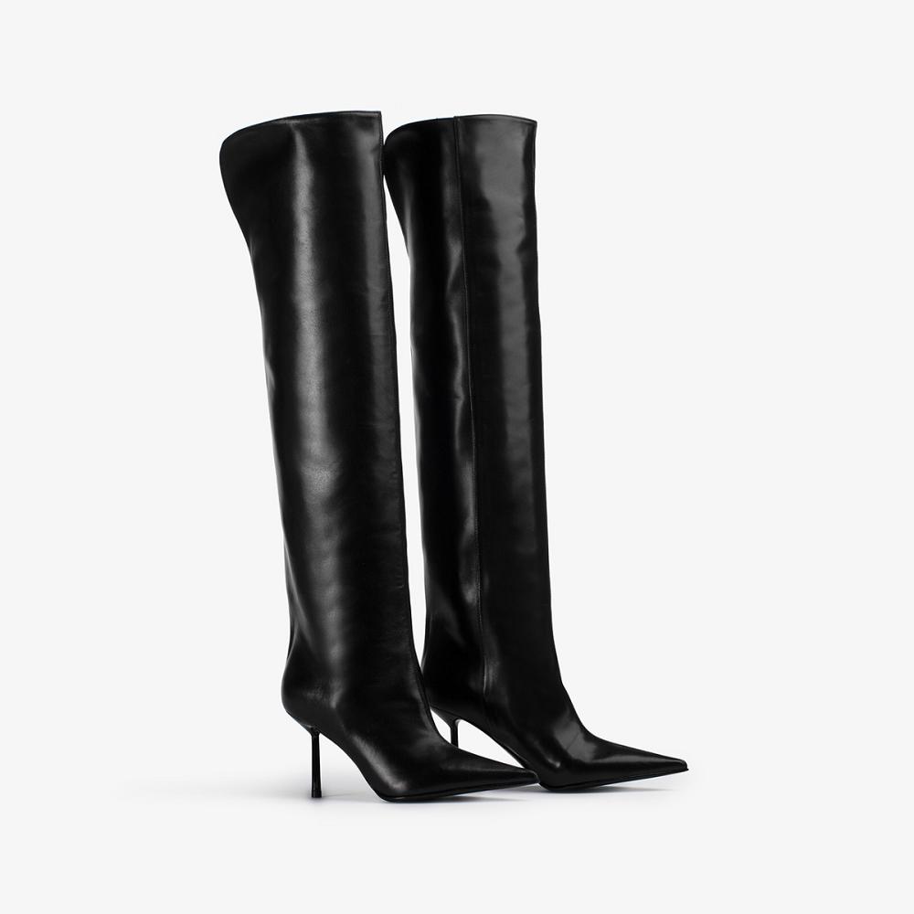 Black Le Silla BELLA BOOT 80 mm | USA_LS89011