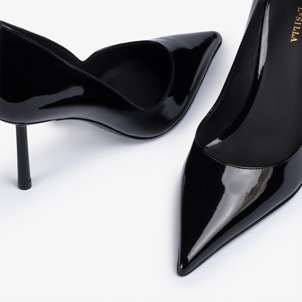 Black Le Silla BELLA PUMP 80 mm | USA_LS24829