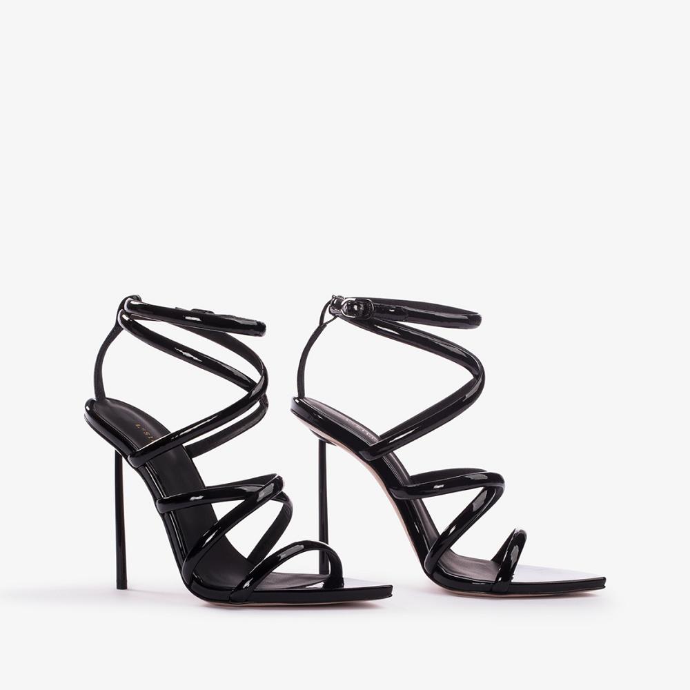 Black Le Silla BELLA SANDAL 120 mm | USA_LS13025