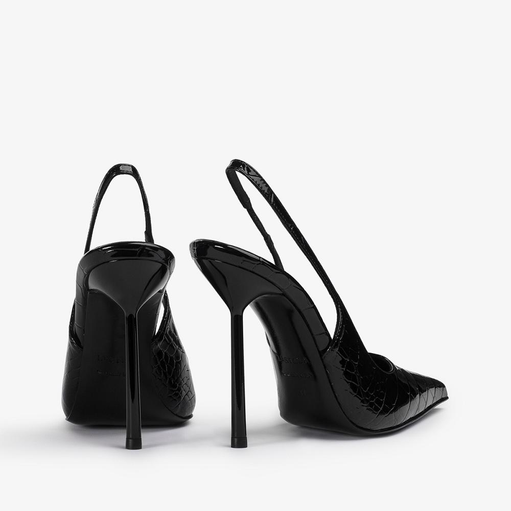 Black Le Silla BELLA SLINGBACK 120 mm | USA_LS49891