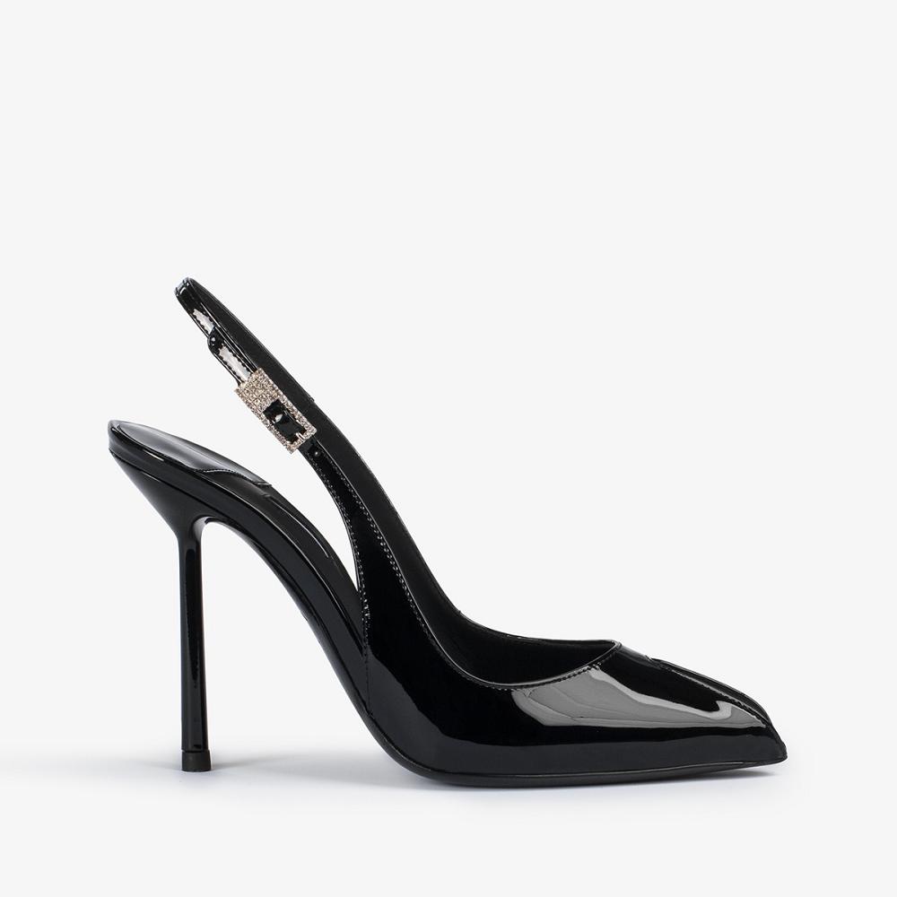 Black Le Silla CLIVAGE SLINGBACK 100 mm | USA_LS25091