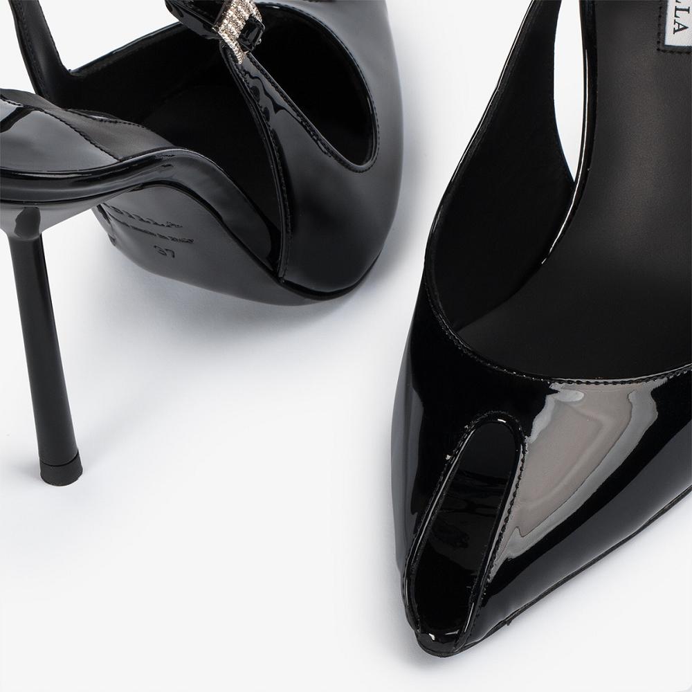 Black Le Silla CLIVAGE SLINGBACK 100 mm | USA_LS73766