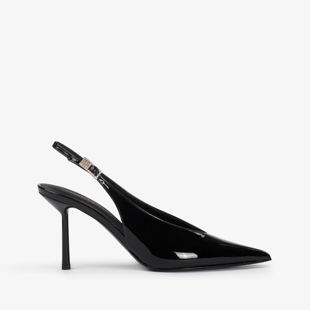 Black Le Silla CLIVAGE SLINGBACK 80 mm | USA_LS38075