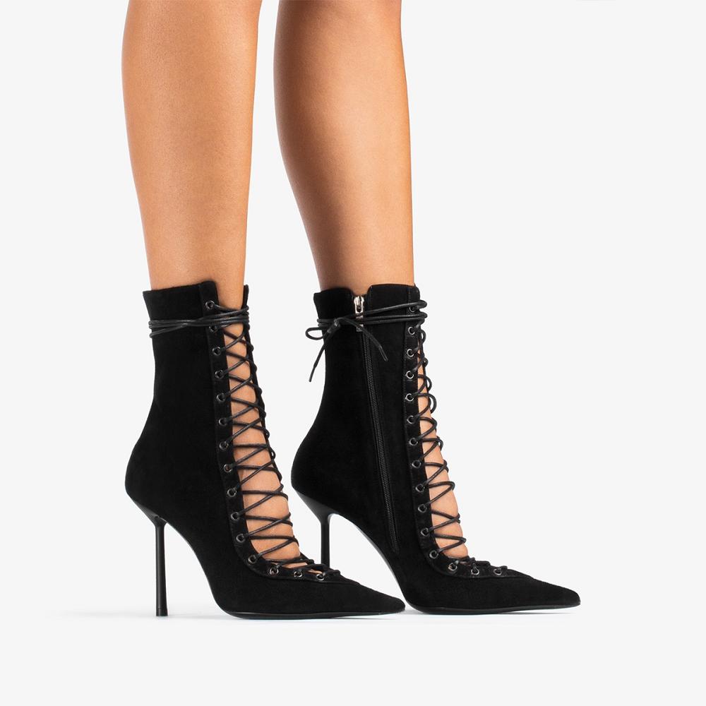 Black Le Silla COLETTE ANKLE BOOT 100 mm | USA_LS60189