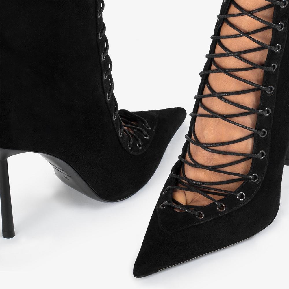 Black Le Silla COLETTE ANKLE BOOT 100 mm | USA_LS60189