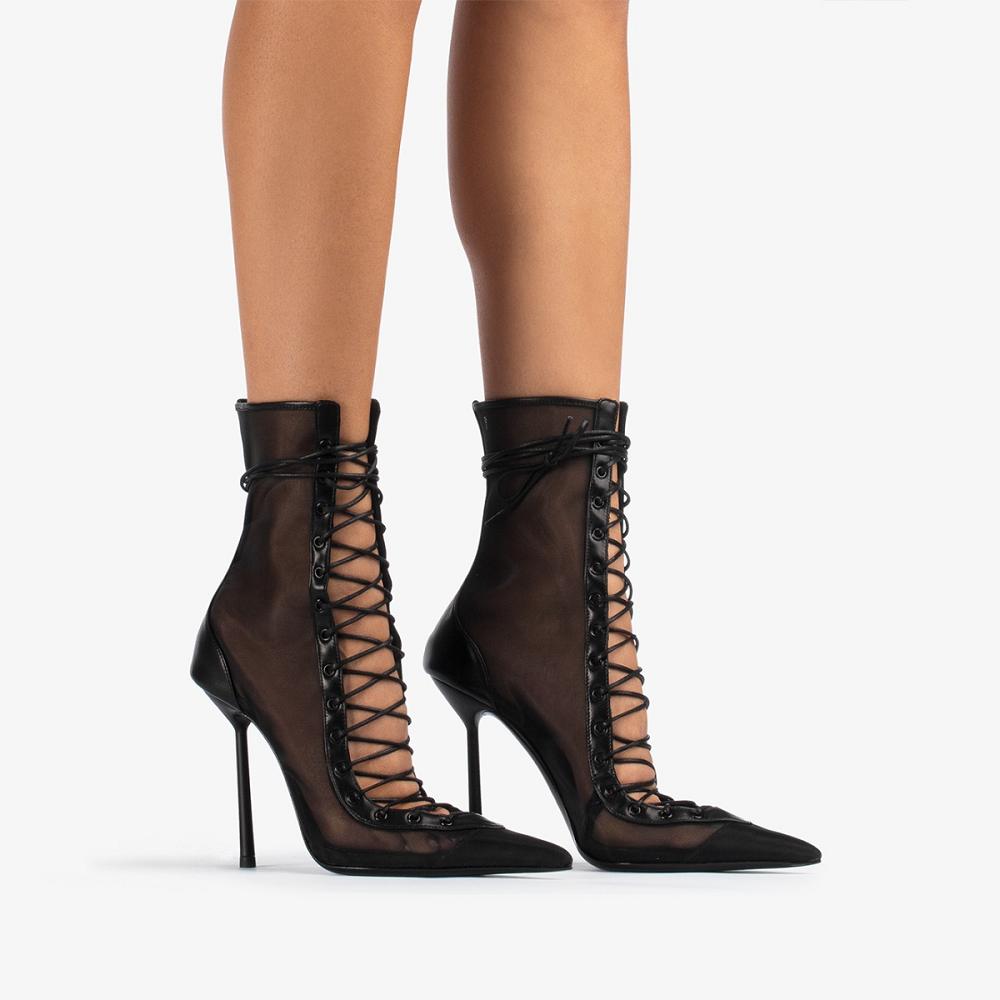 Black Le Silla COLETTE ANKLE BOOT 120 mm | USA_LS21811