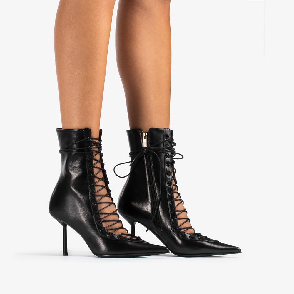 Black Le Silla COLETTE ANKLE BOOT 80 mm | USA_LS37159