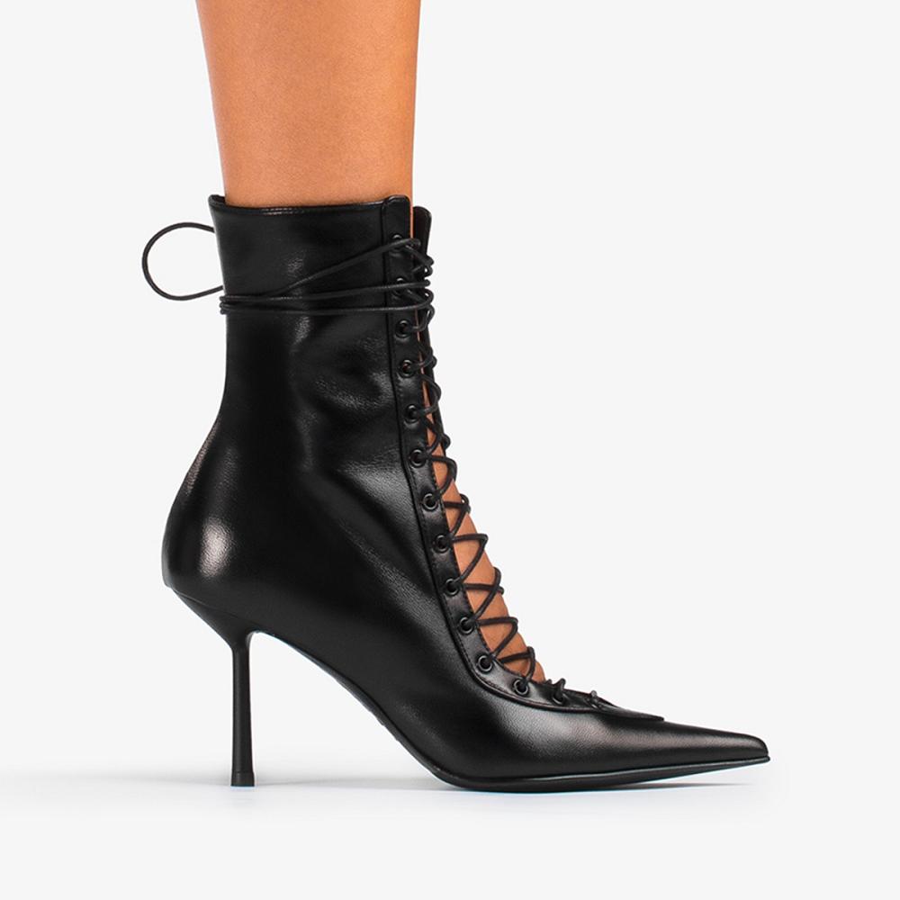 Black Le Silla COLETTE ANKLE BOOT 80 mm | USA_LS37159