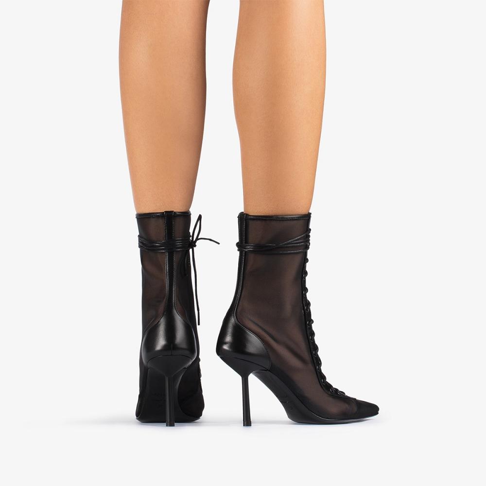 Black Le Silla COLETTE ANKLE BOOT 80 mm | USA_LS25793