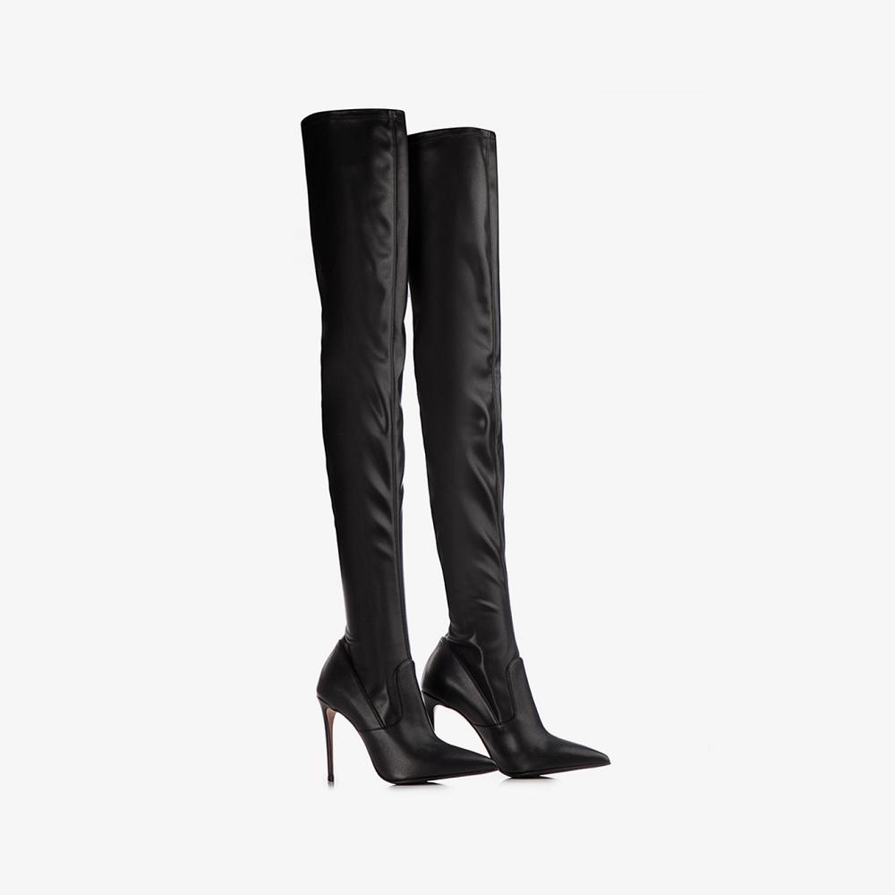 Black Le Silla EVA THIGH-HIGH BOOT 100 mm | USA_LS63766