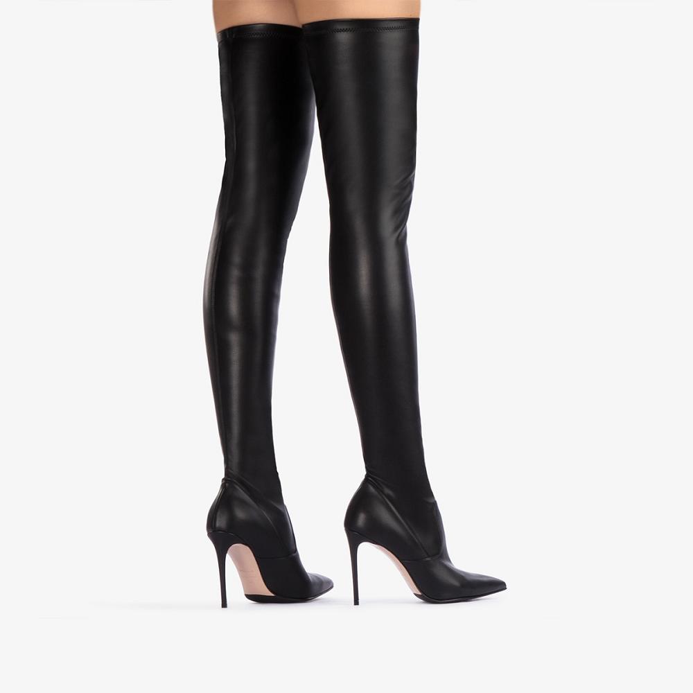 Black Le Silla EVA THIGH-HIGH BOOT 100 mm | USA_LS63766