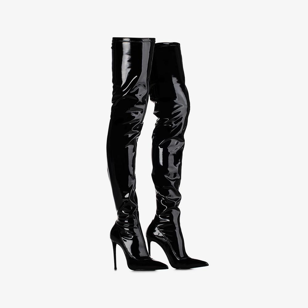 Black Le Silla EVA THIGH-HIGH BOOT 120 mm | USA_LS93582