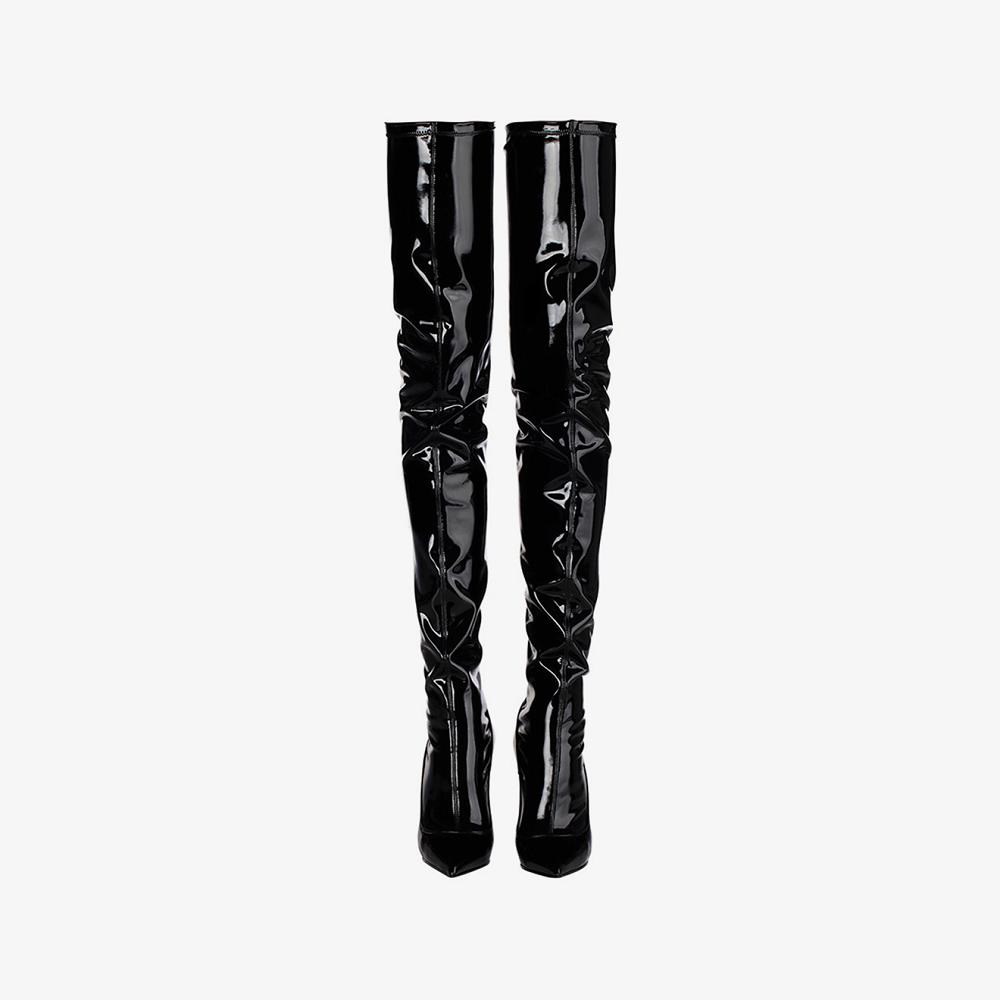 Black Le Silla EVA THIGH-HIGH BOOT 120 mm | USA_LS93582