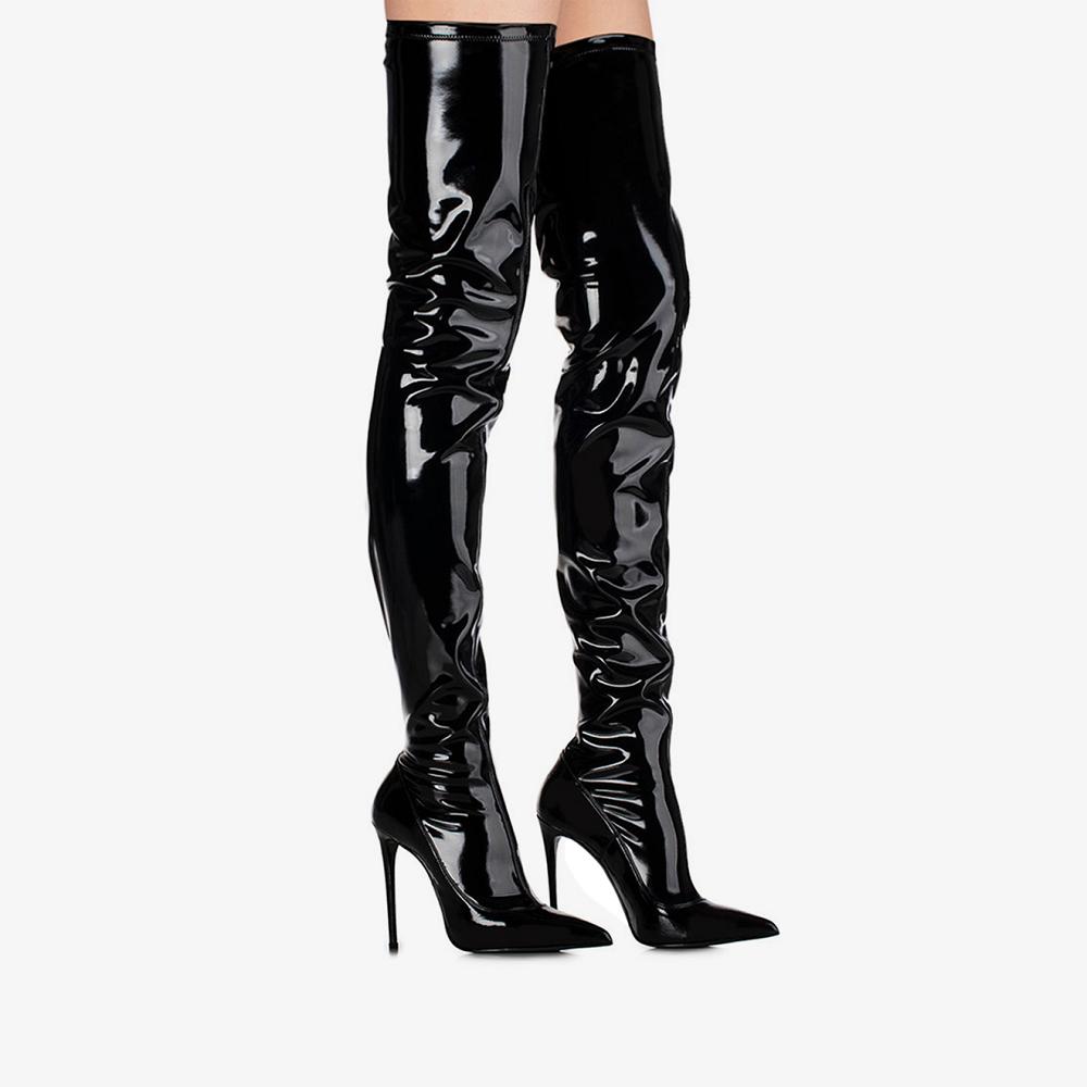 Black Le Silla EVA THIGH-HIGH BOOT 120 mm | USA_LS93582