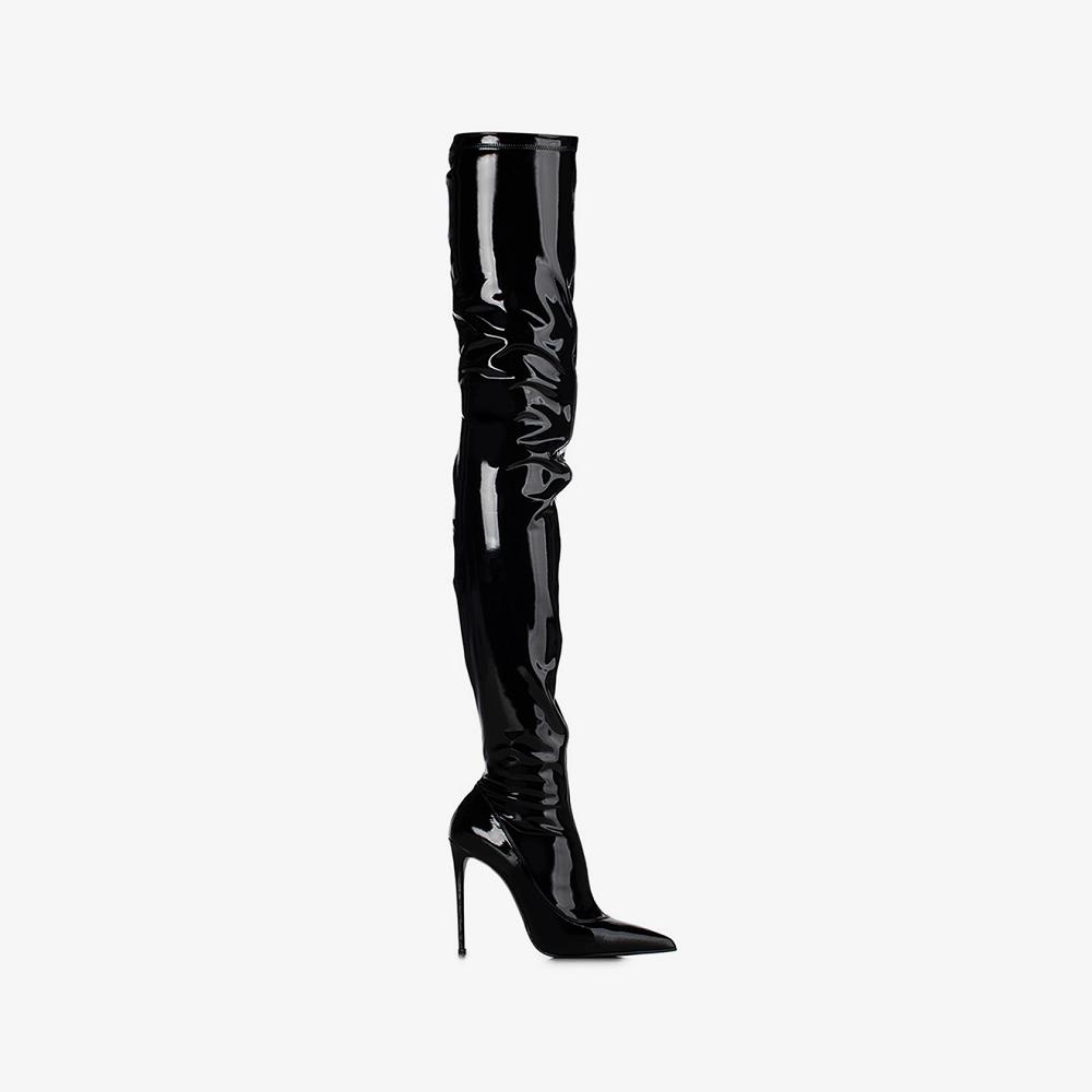 Black Le Silla EVA THIGH-HIGH BOOT 120 mm | USA_LS93582