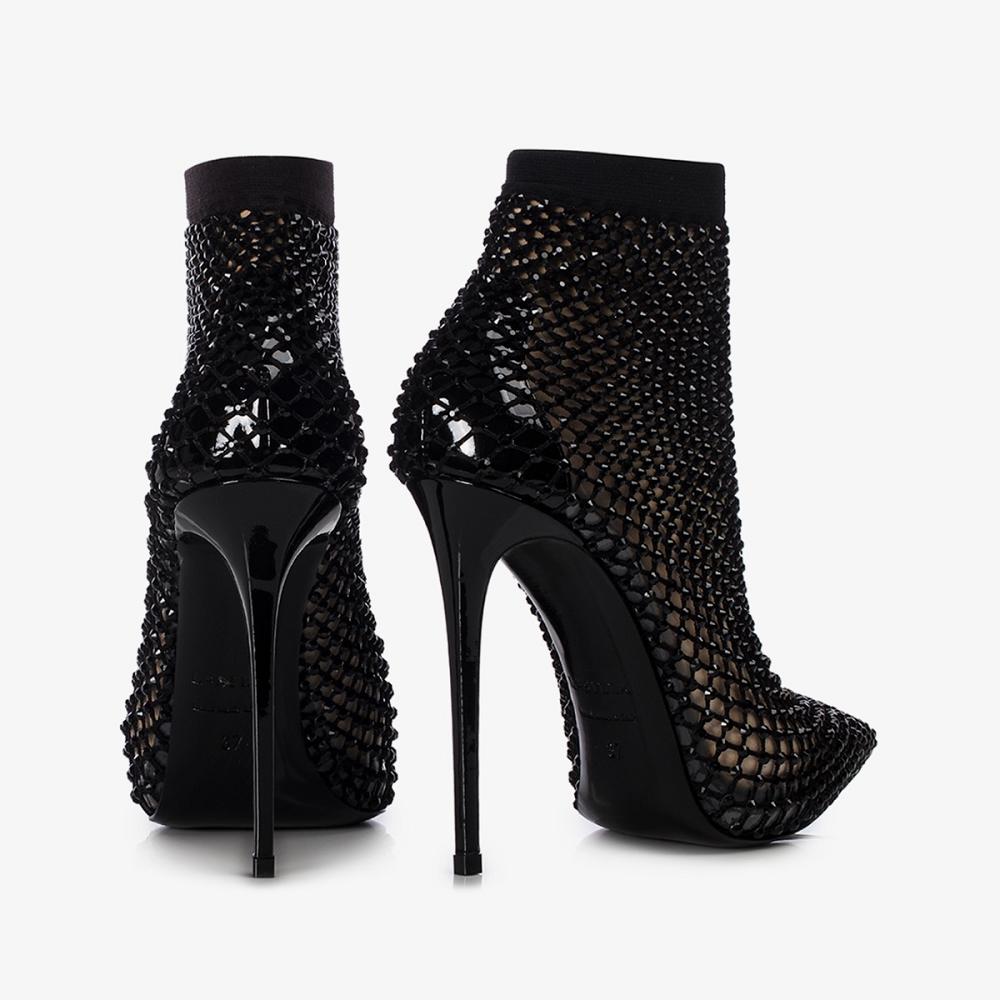 Black Le Silla GILDA ANKLE BOOT 120 mm | USA_LS55842