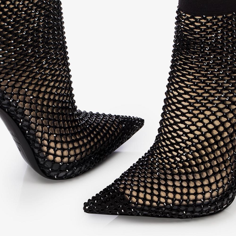 Black Le Silla GILDA ANKLE BOOT 120 mm | USA_LS55842