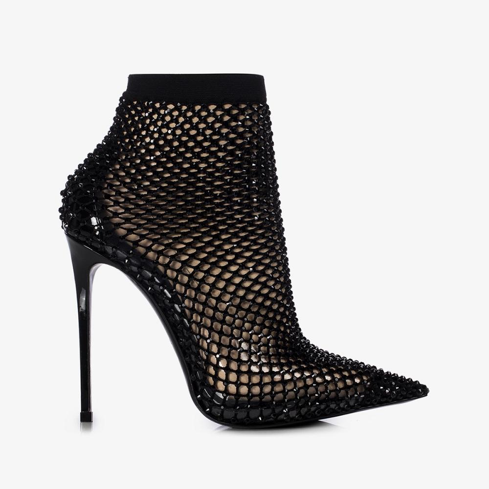 Black Le Silla GILDA ANKLE BOOT 120 mm | USA_LS55842