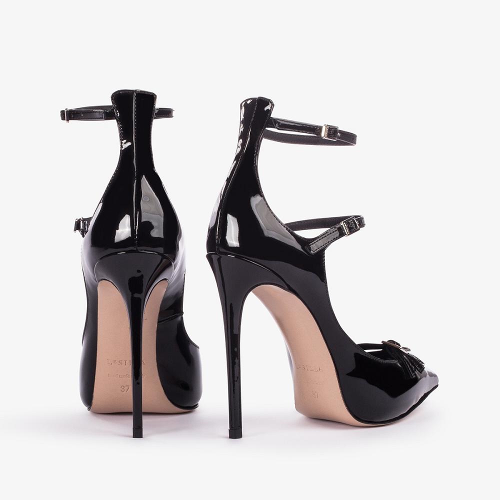 Black Le Silla MORGANA PUMP 120 mm | USA_LS40915